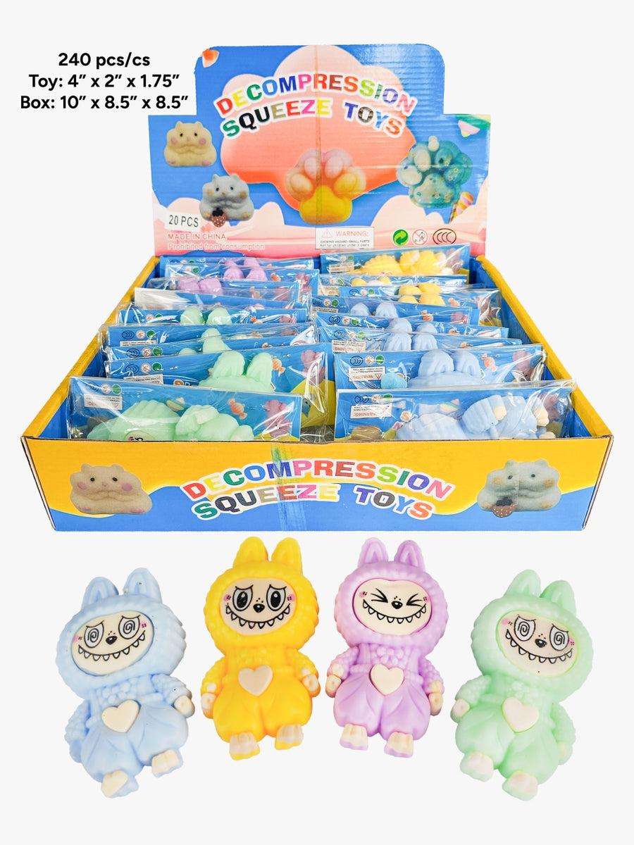 Smiley Rabbit Squishy, box of 20