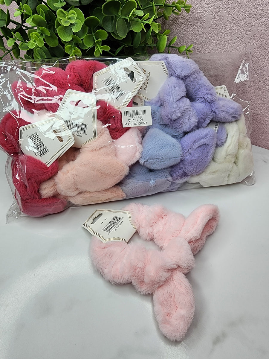 Fuzzy Scrunchies DOZEN