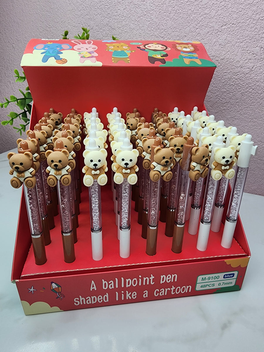 Teddy Bear Rhinestone Pen DOZEN