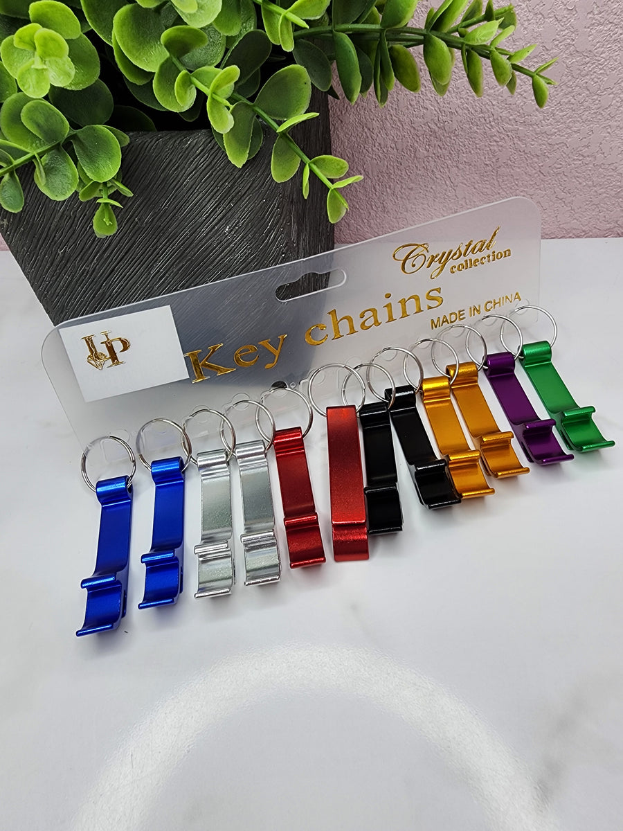 Metal Bottle Opener Keychain DOZEN