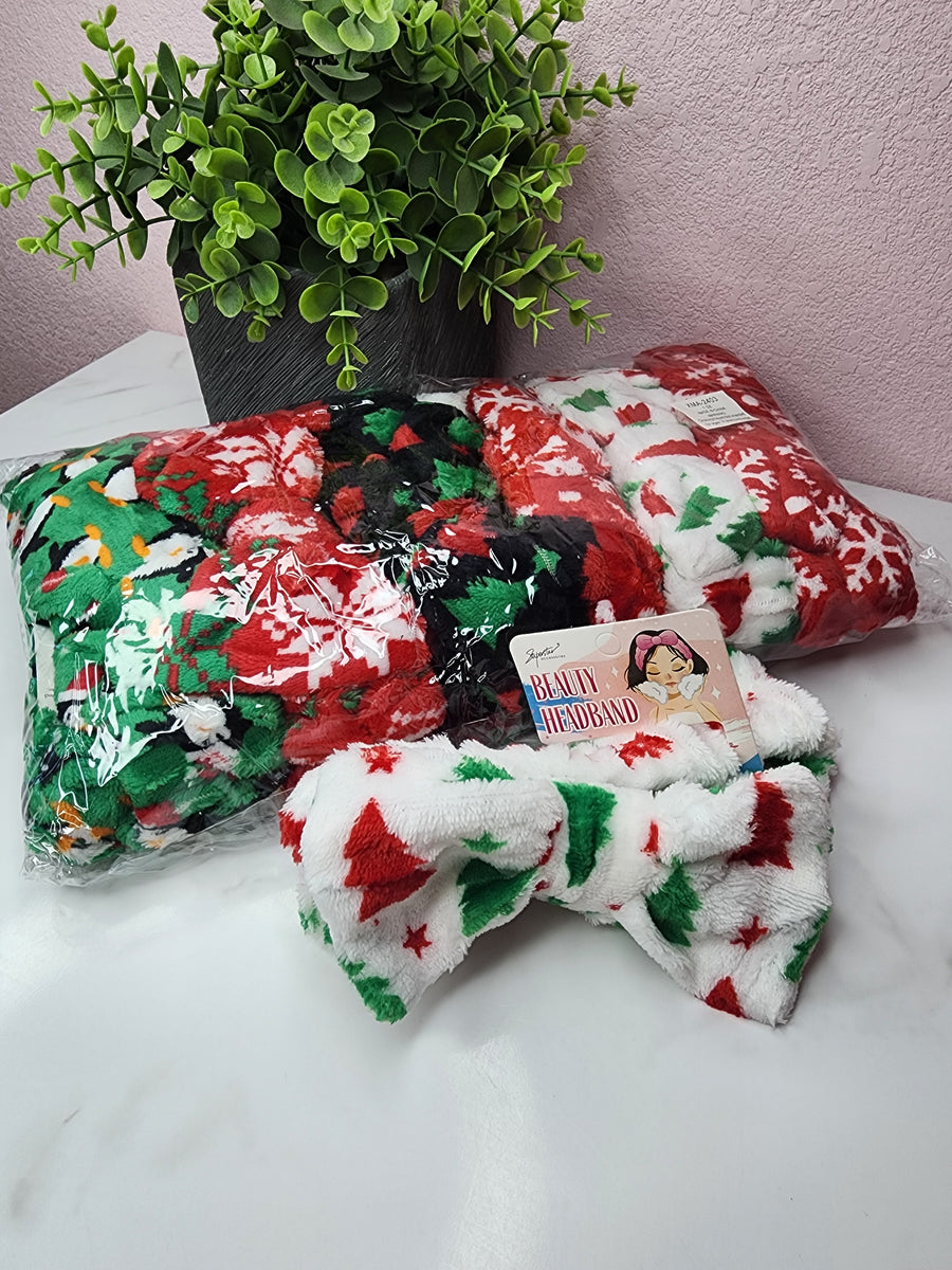 Christmas Spa Headband DOZEN