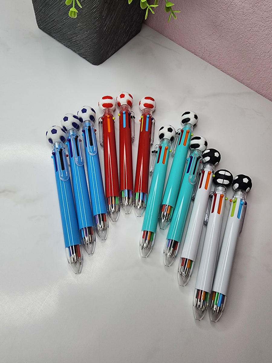 Soccer Multi-Color Ink Pen DOZEN