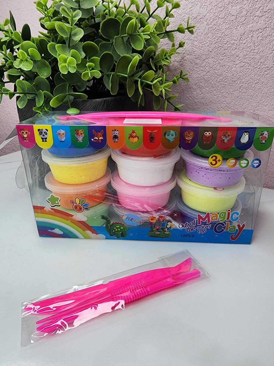 12pcs Air Dry Clay Set (AS SHOWN)