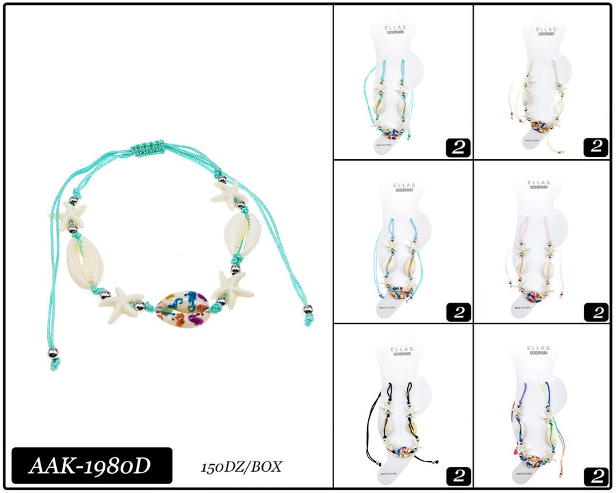 Shell Anklet Adjustable