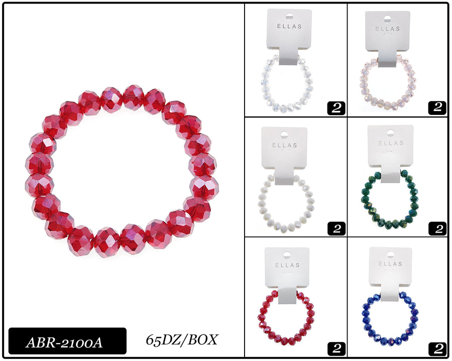 Large Crystal Stretch Bracelets