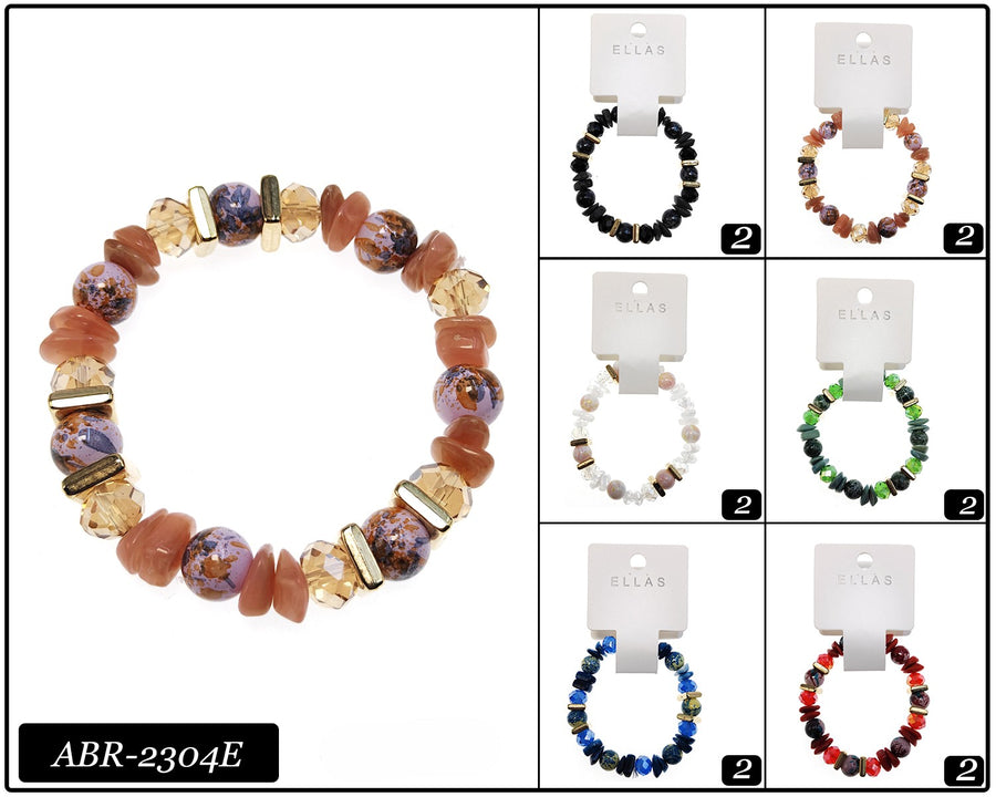 Mix Bead Crystal Bracelet