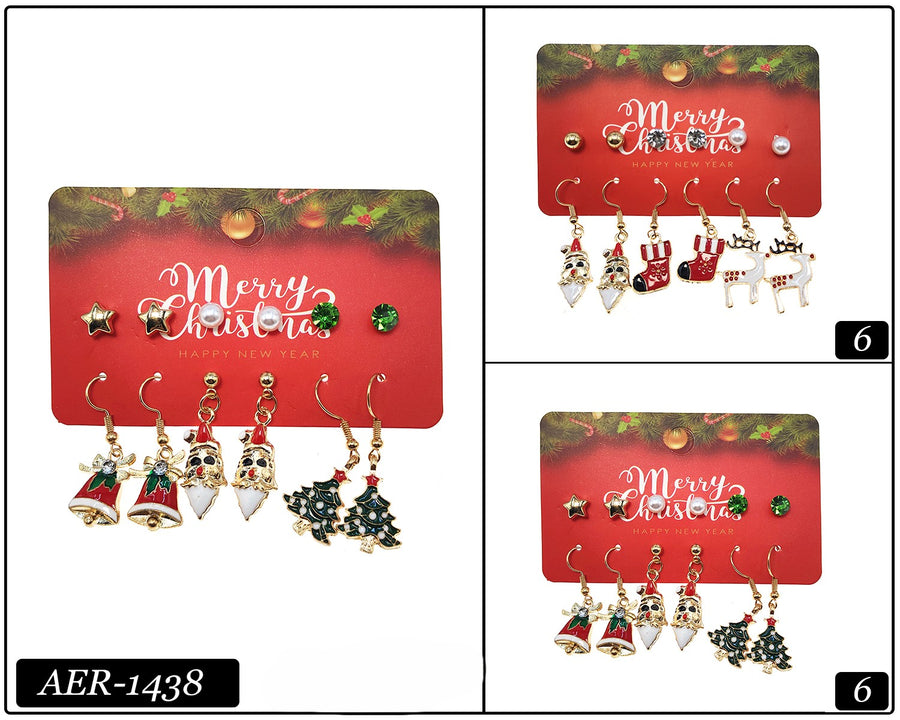 Merry Chriarms Earring Set, Mix Dangle / Stud
