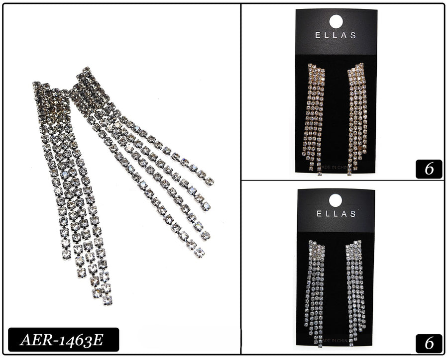 Gem Tassel Earrings