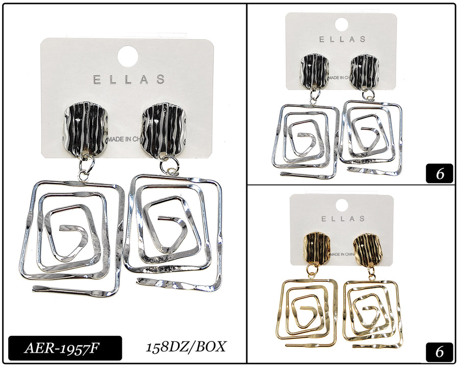 Square Drop Earrings