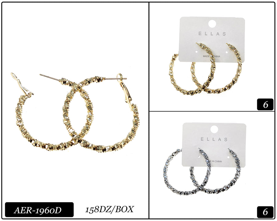 Twisted Hoop Earrings