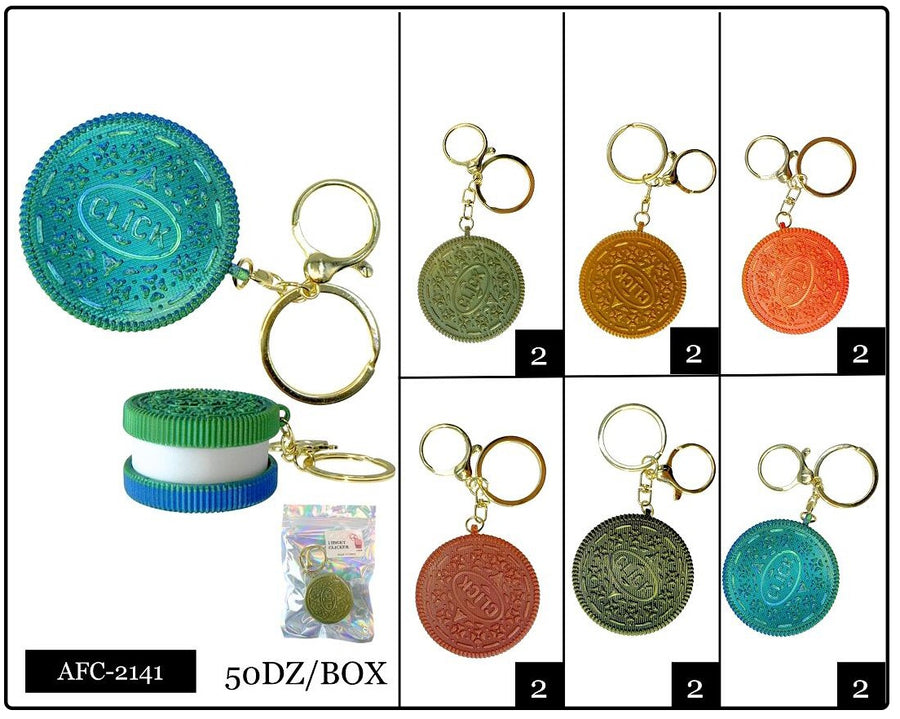 Cookies Fidget Clicker Keychain