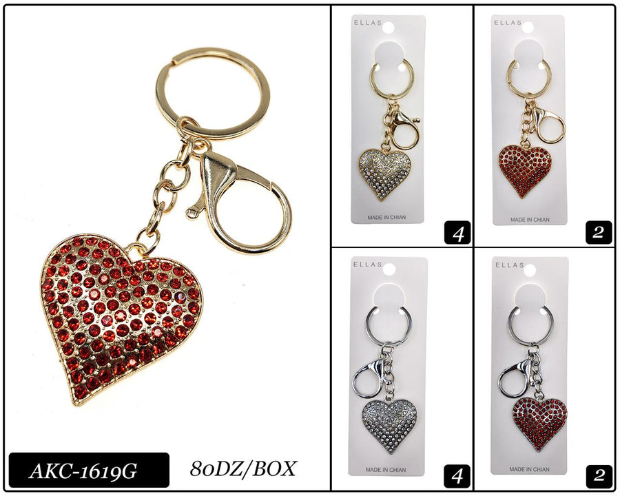 Heart Crystal Keychain