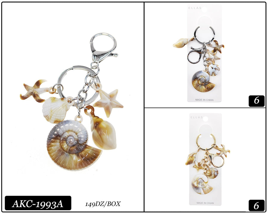Seashell Keychain Snail Shell