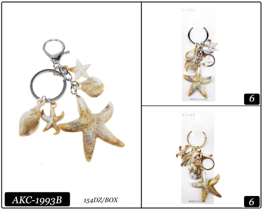 Seashell Keychain Eaches