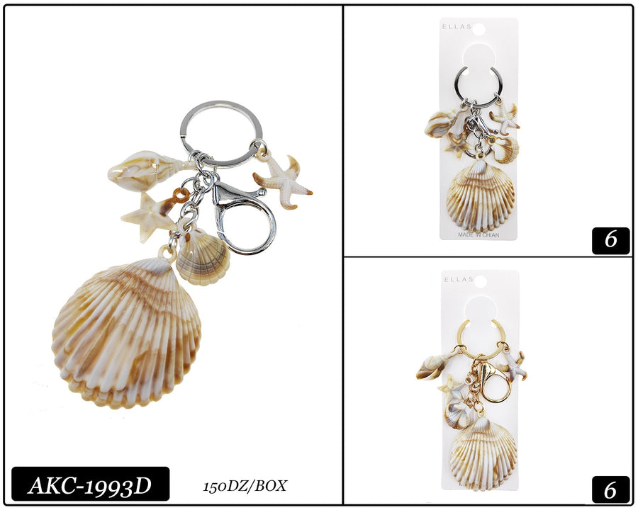 Seashell Keychain Eaches