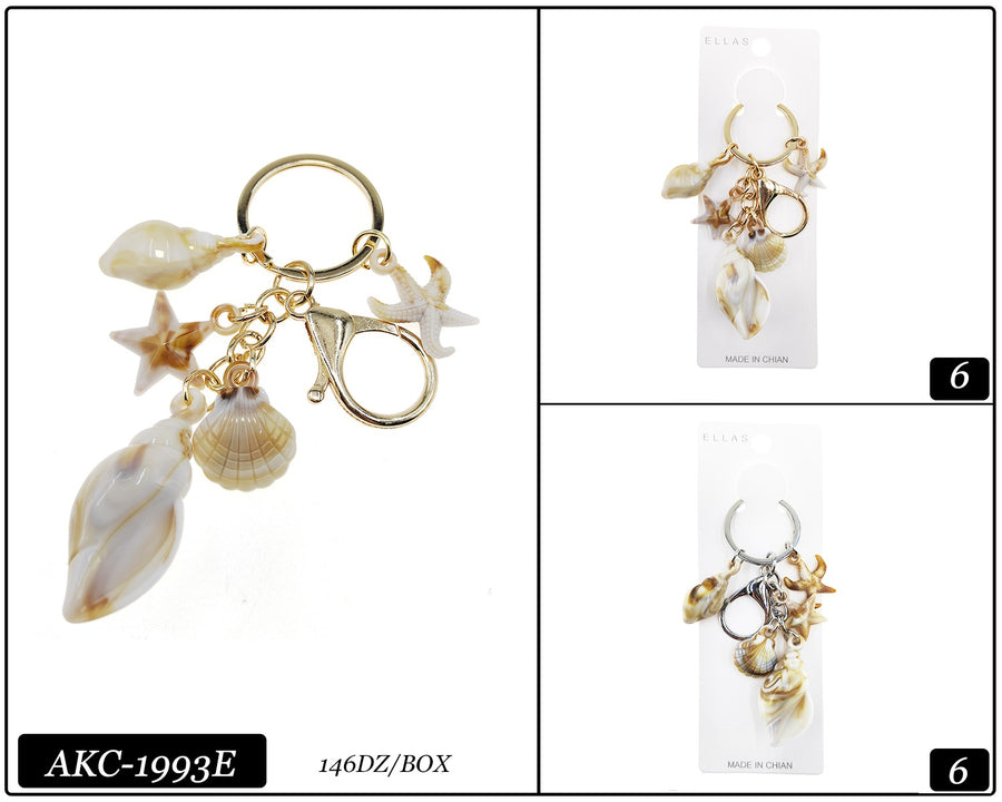Seashell Keychain Eaches