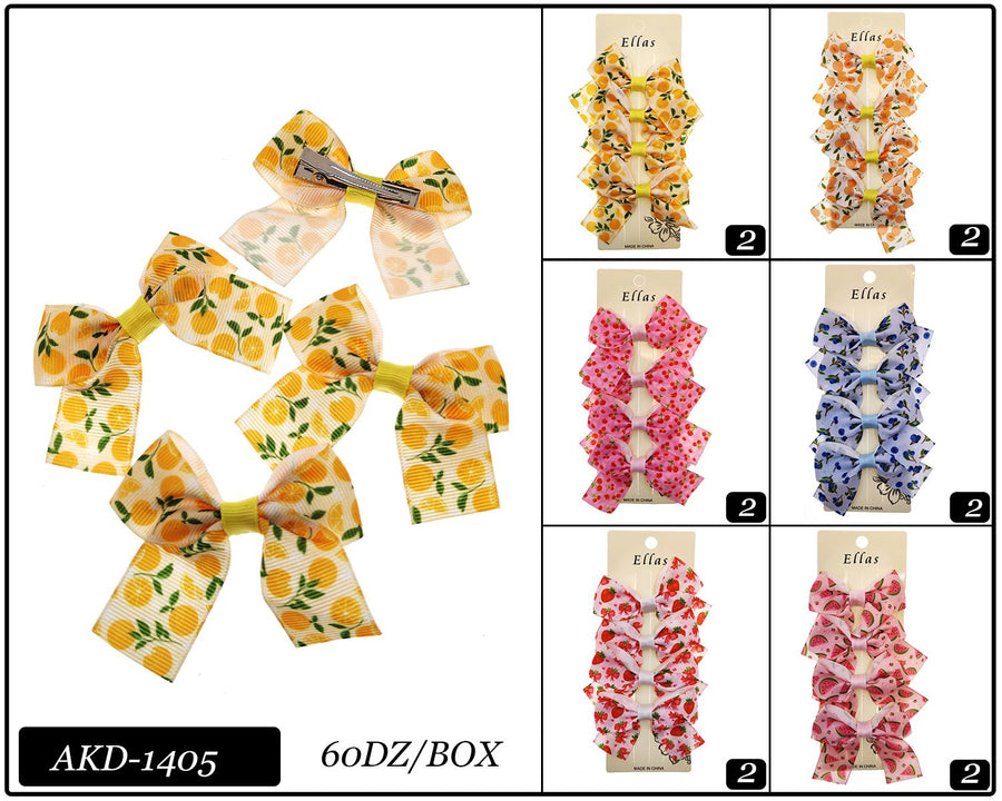 Bows, Assorted Fruit Patterns