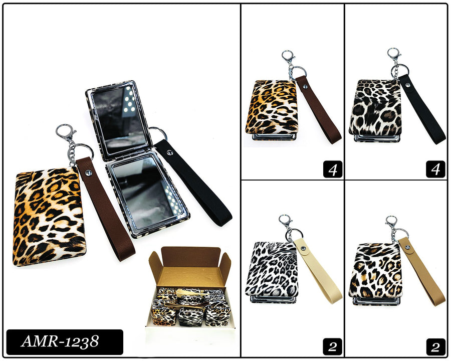 Leopard Mirror Keychain