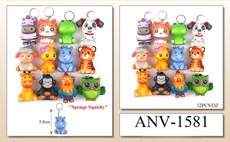 Squish Animal Keychain