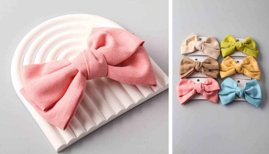 Large Linen Bows, 1 per card