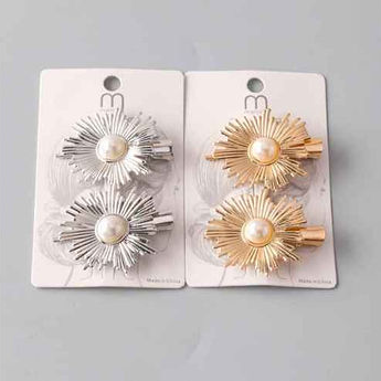 Pearl Sun Rays Hair Clips