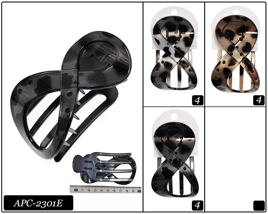 Leopard Plastic Clips
