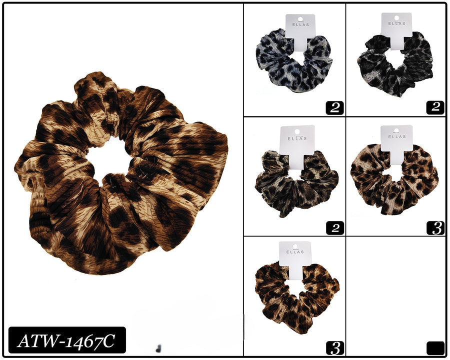 Leopard Print Scrunchy