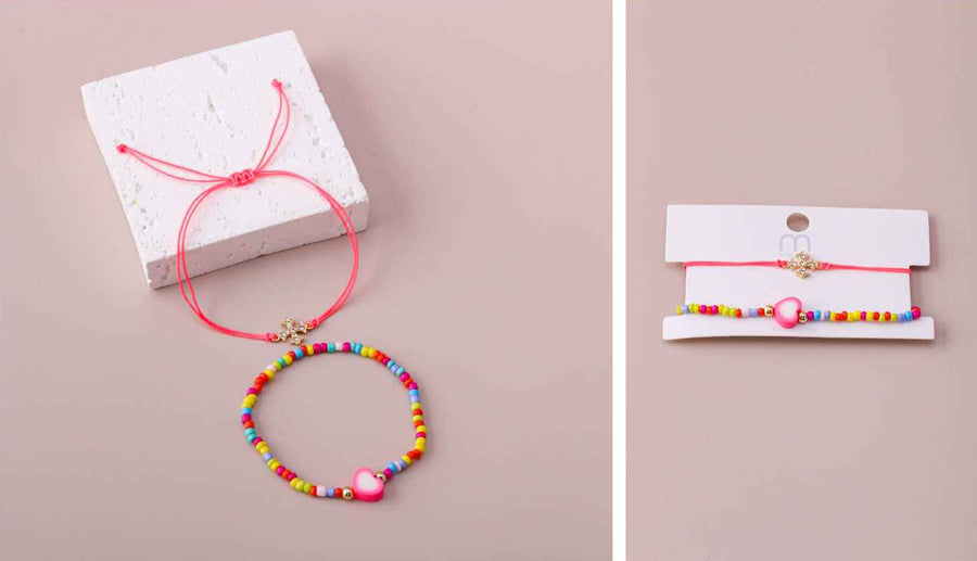Bracelet Thread and Beads, Two per Card, Dozen