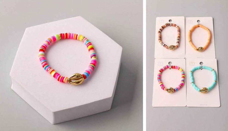 Colorful Shell Bracelet, 4 colors
