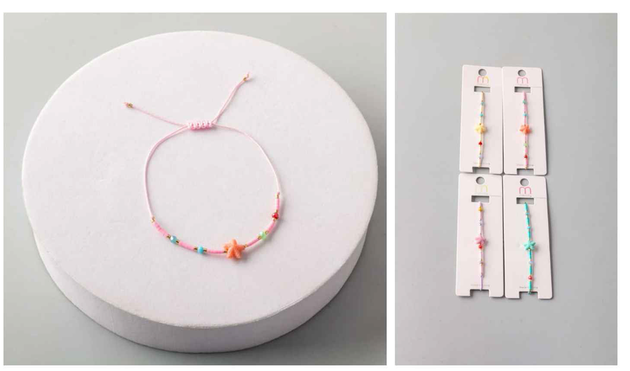 Beaded Adjustable Bracelets with Starfish