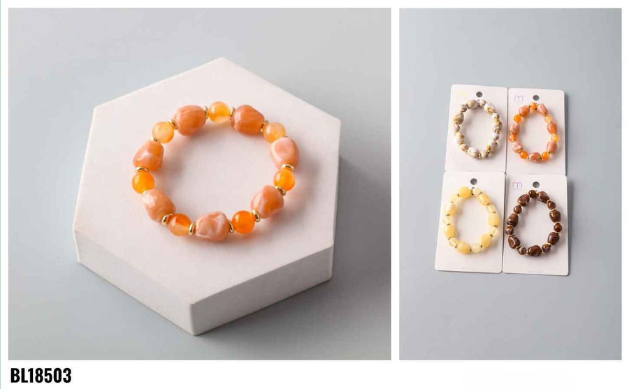 Marbled Stone Spaced Bracelet