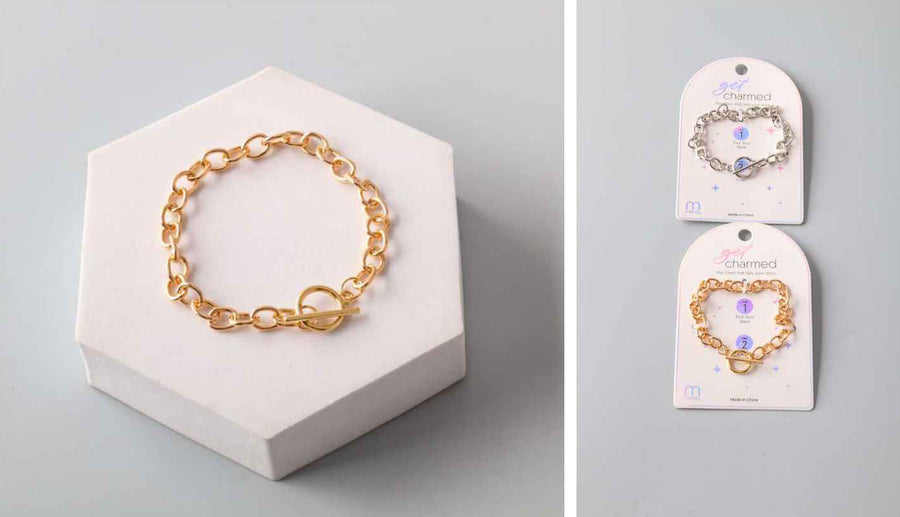 Chain Bracelet in Siver & Gold