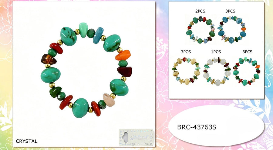 Stone Mix Bead Bracelet