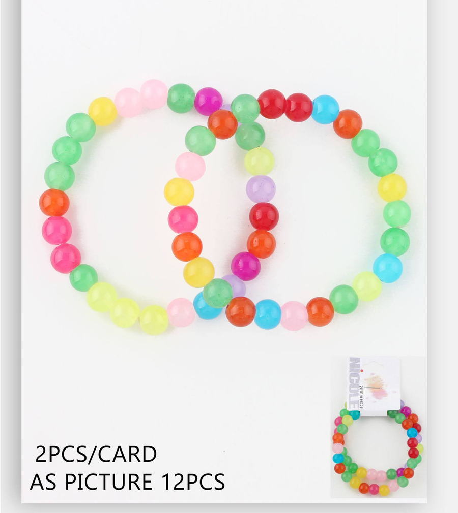 Rainbow Bead Stretch Bracelet