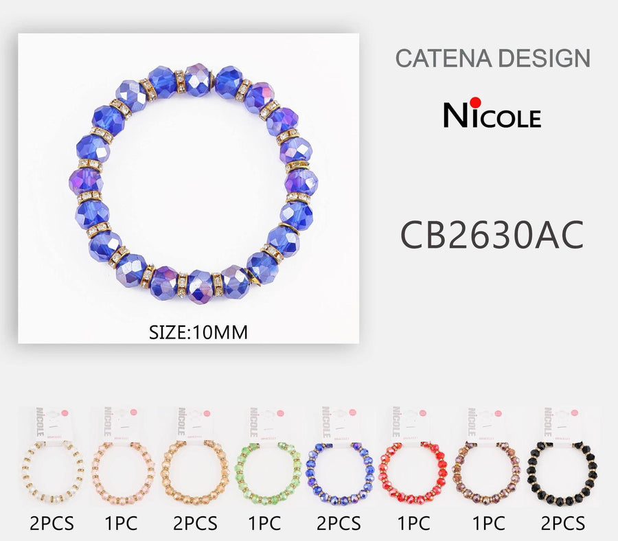 Rhinestone and Crystal Bead Bracelts