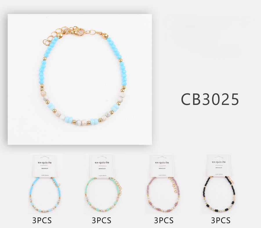 Mix Bead Adjustable Bracelet