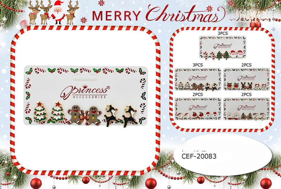 Mix Christmas Stud Earrings
