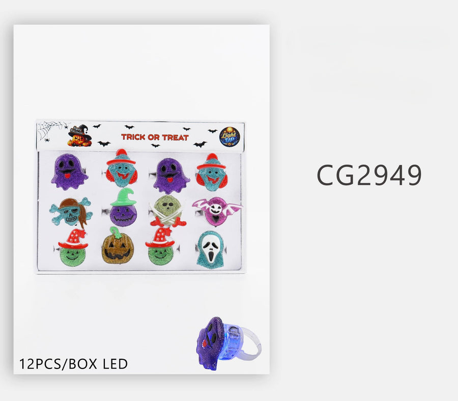 Trick or Treat Light Up Ring mix
