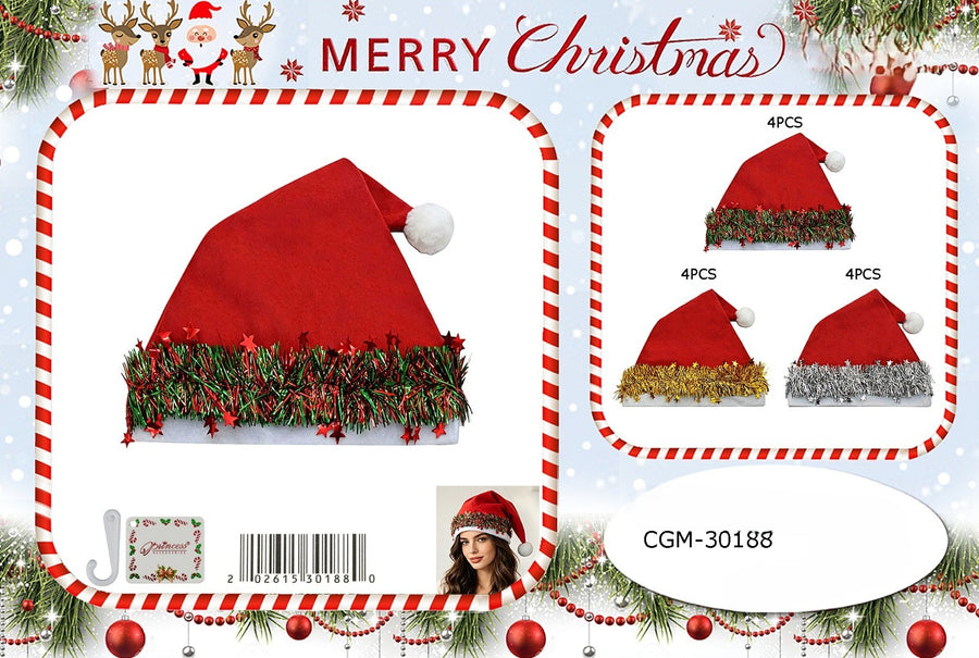 Tinsle Santa Hat