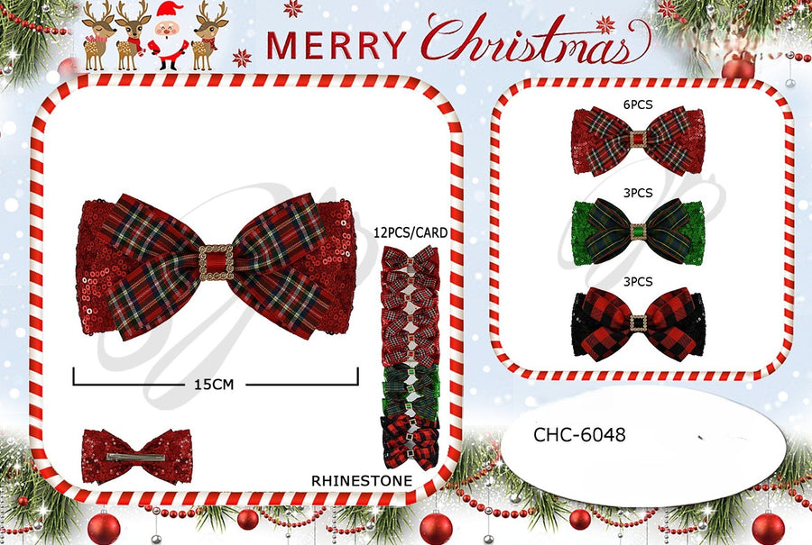 Plaid Holiday Bow