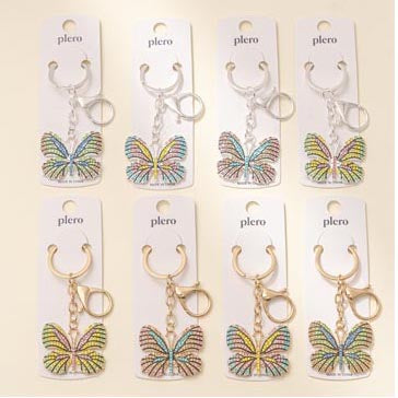 Sparkle Butterfly Keychain