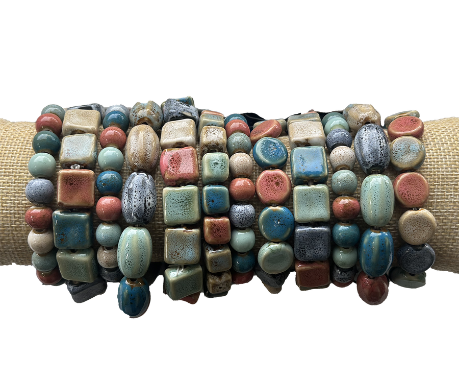 Clay Bracelets 12 assorted
