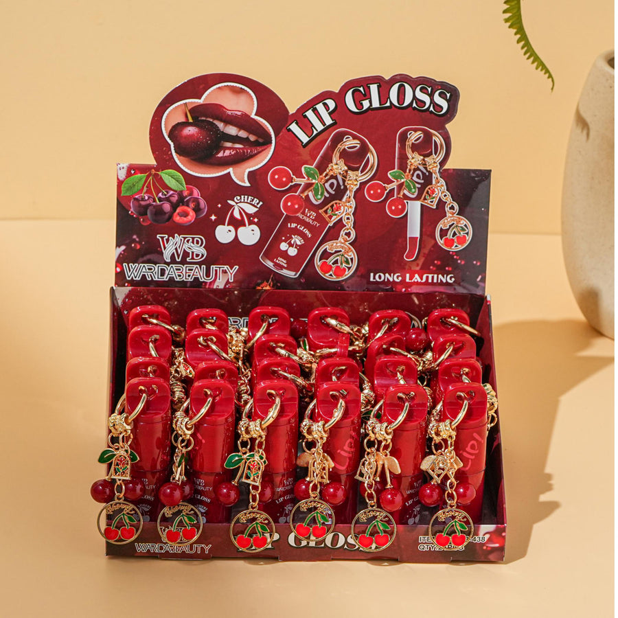 Cherry Key Chain Lip Gloss