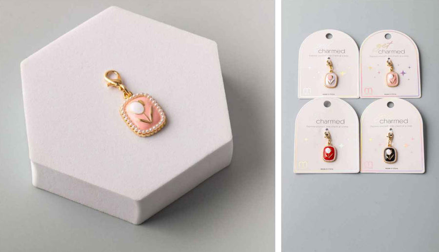 Tulip Pearl Charms
