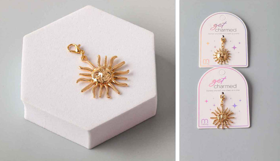 Sun and Moon Gold Charms