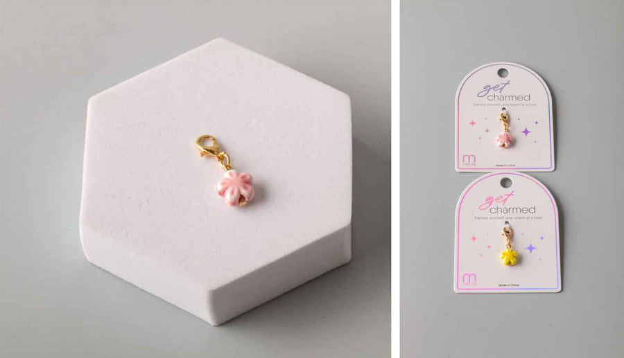 Porcelain Flower Charms