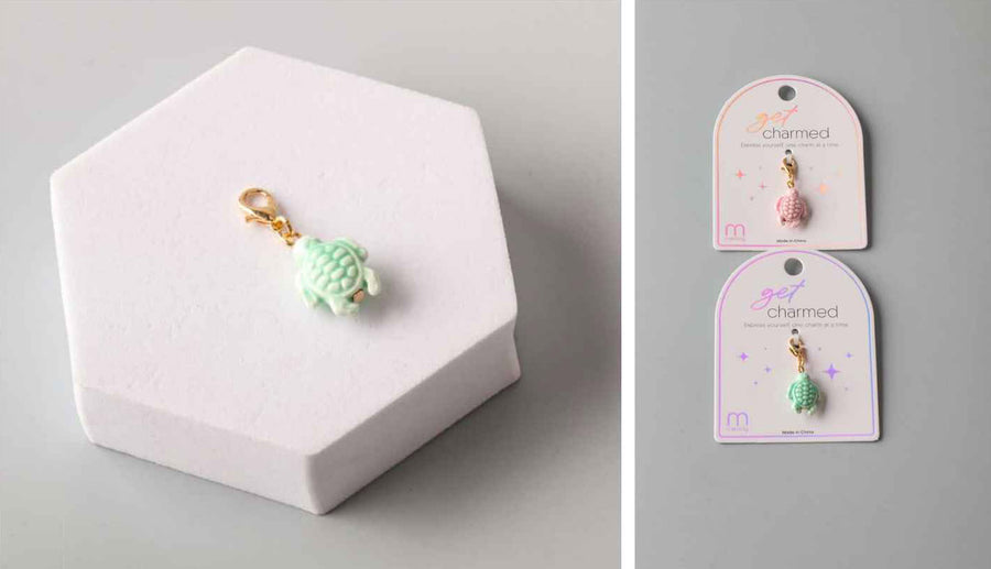 Porcelain Turtle Charm