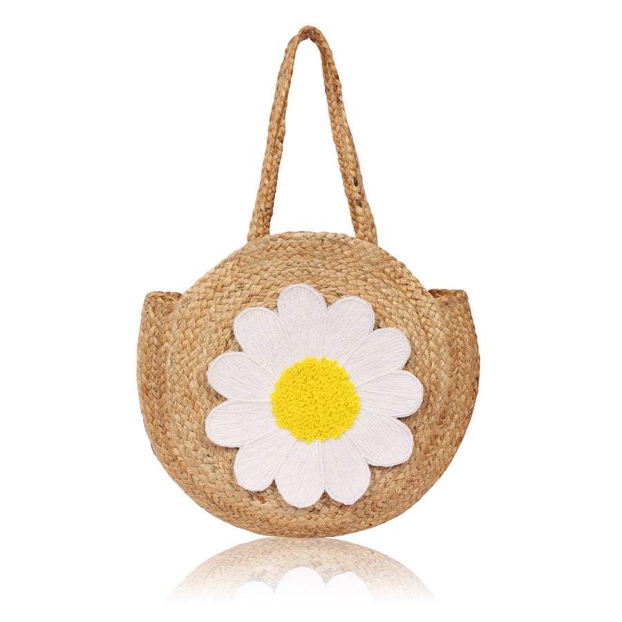 Daisy Tote Bag White