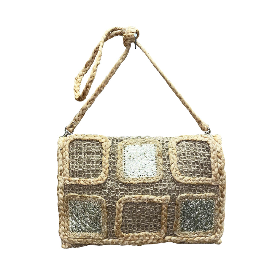 Jute Squares Crossbody