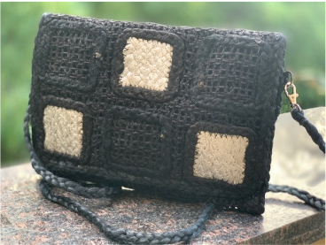 Jute Squares Crossbody